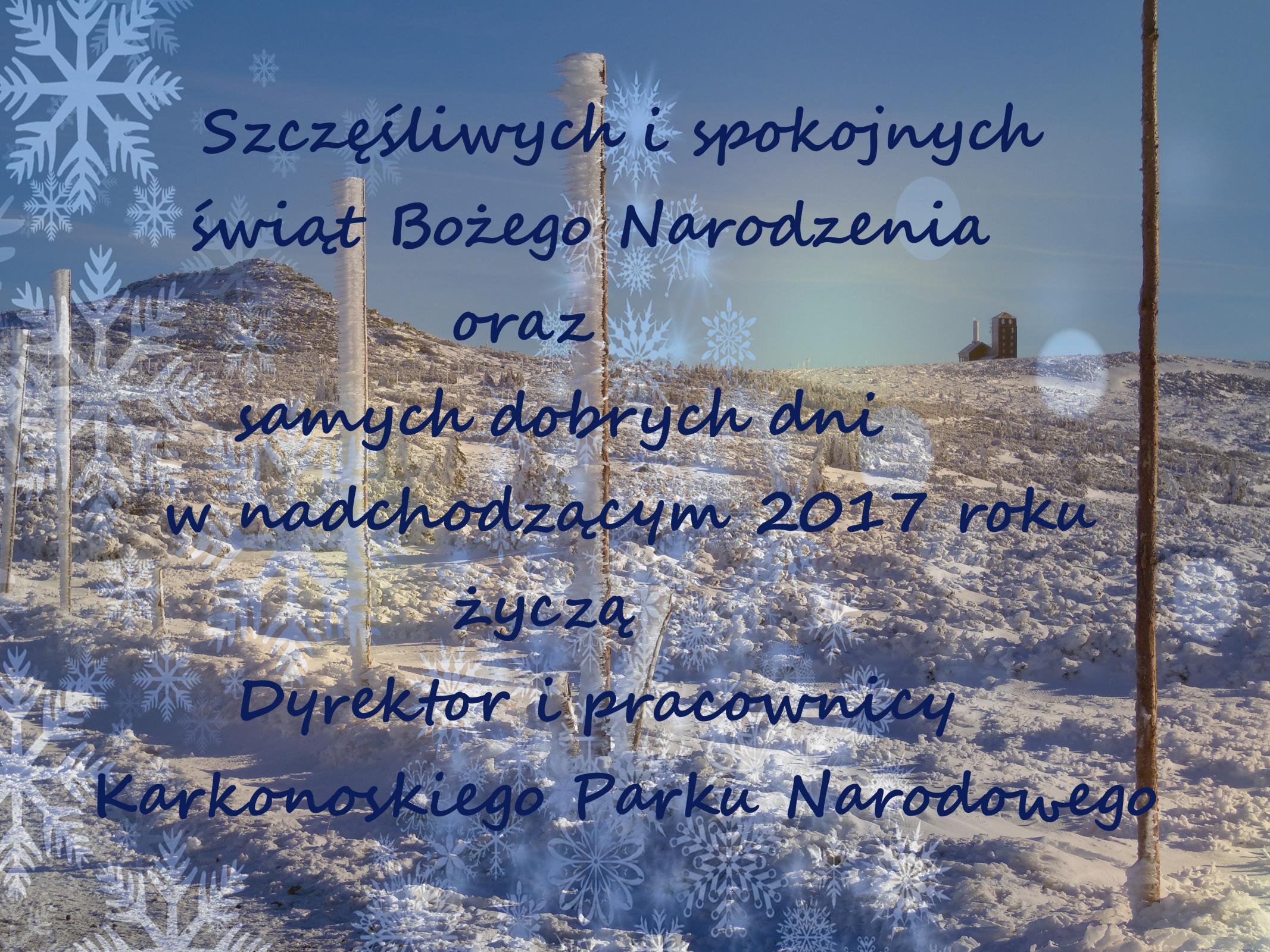 Życzenia od Karkonoskiego Parku Narodowego