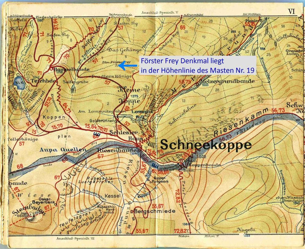 Fot3. Mapa ze Śnieżką