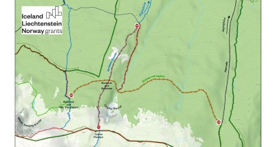 Mapka zamykanych  szlaków 
